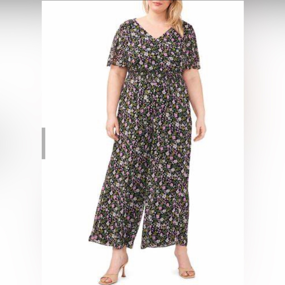 NEW Vince Camuto blooming brights floral 060 romper - Large